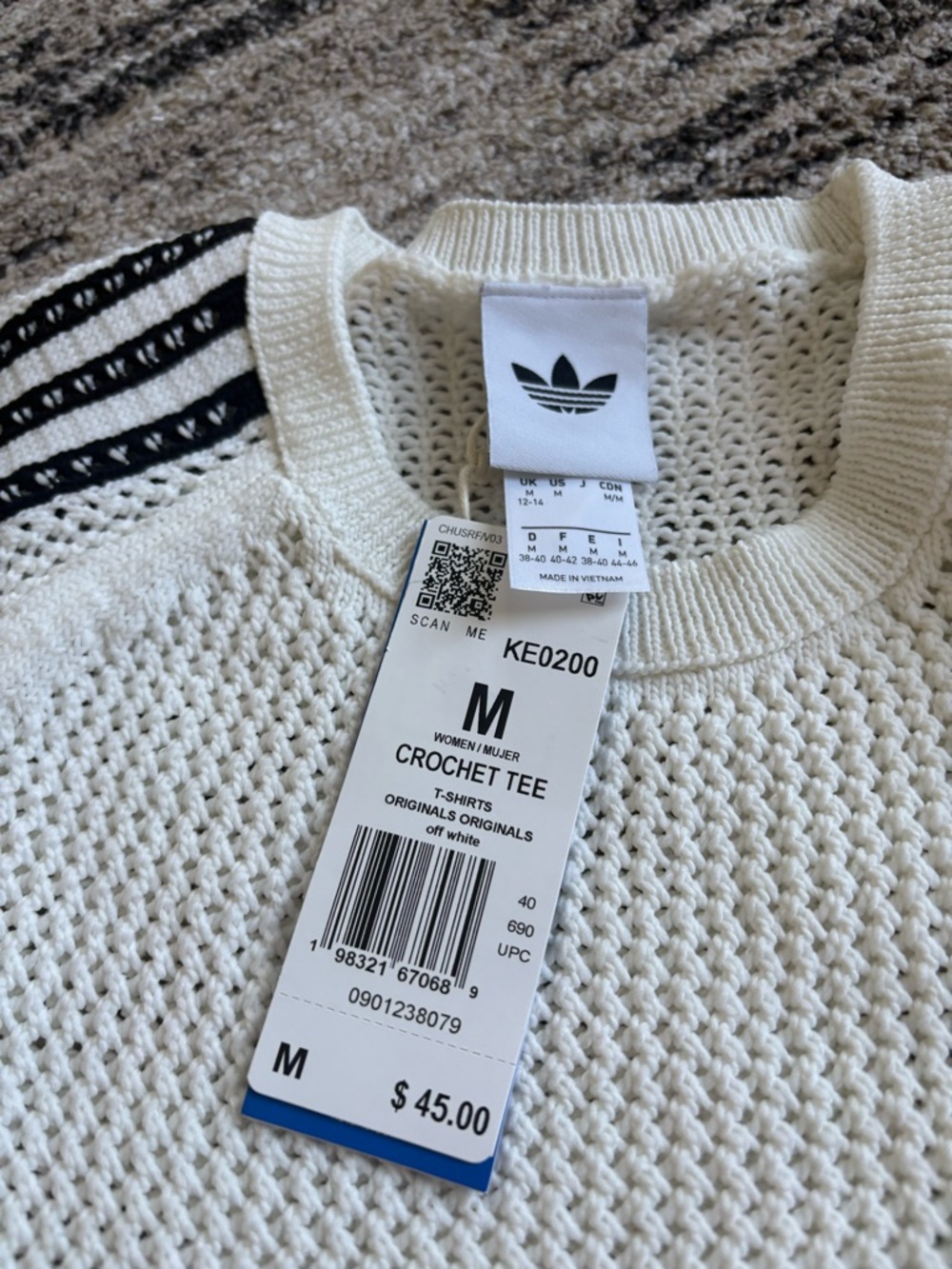 Adidas KNITTED CROCHET CALI TEE - Picture 4 of 5